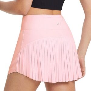 Pleated Pink Athletic Skirt